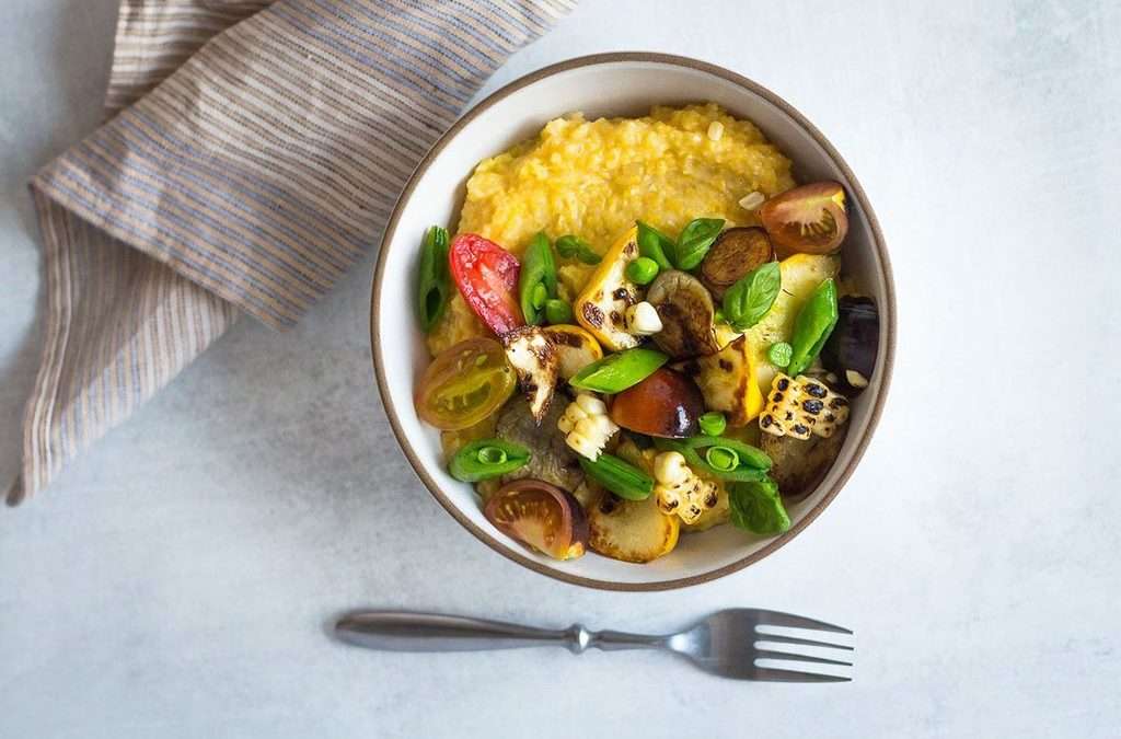 Featured image for “Weeknight Summer Vegetable Polenta Bowls”